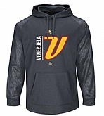 Venezuela Baseball Majestic 2017 World Baseball Classic Authentic Collection Team Icon Pullover Hoodie Graphite,baseball caps,new era cap wholesale,wholesale hats